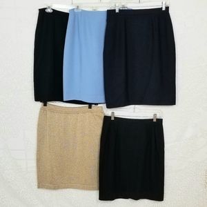 Set of 5 Classy Skirts Size 10 Cocktail Office